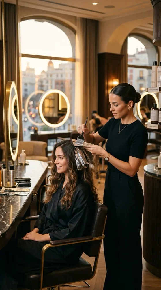 Interior del salón Sebastian Barber Beauty Salon en Ontario